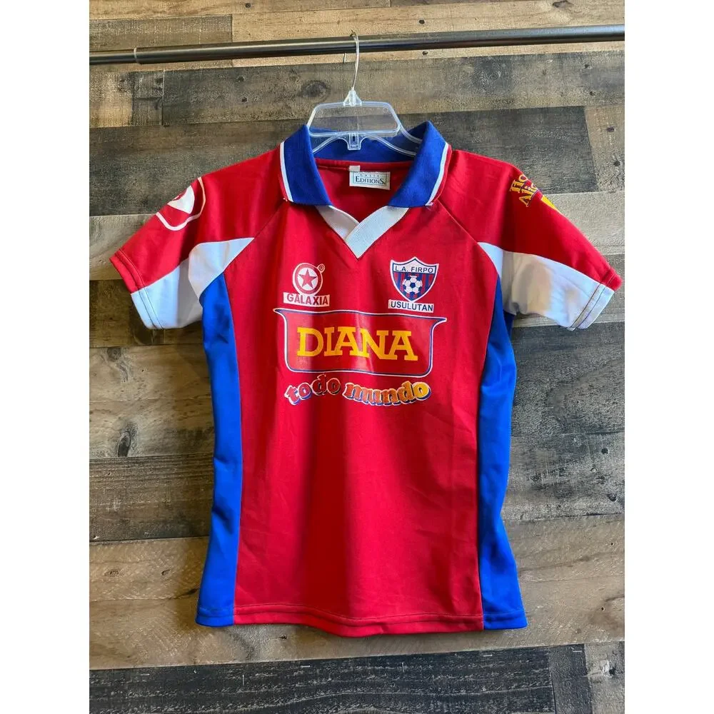 Vintage CD Luis Angel Firpo El Salvador Soccer Jersey Shirt Basic Editions-Large